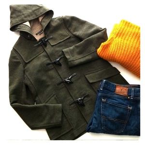 Theory Camire Honorum Wool Duffle Toggle Coat